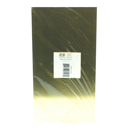 K&S Brass Sheet 0.005' x 4' x 10' / 0.1mm #250