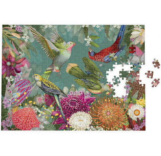 La La land 500 Piece Jigsaw Puzzle: Bush Blooms  buy at www.puzzlesnz.co.nz