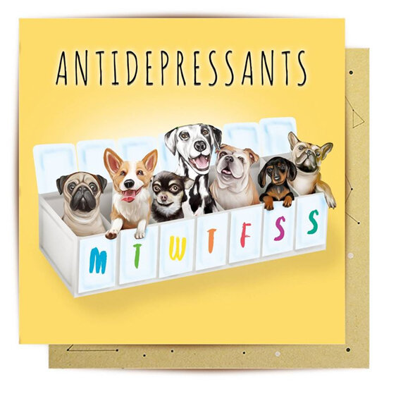 La La Land - Antidepressants Dogs Mini Card
