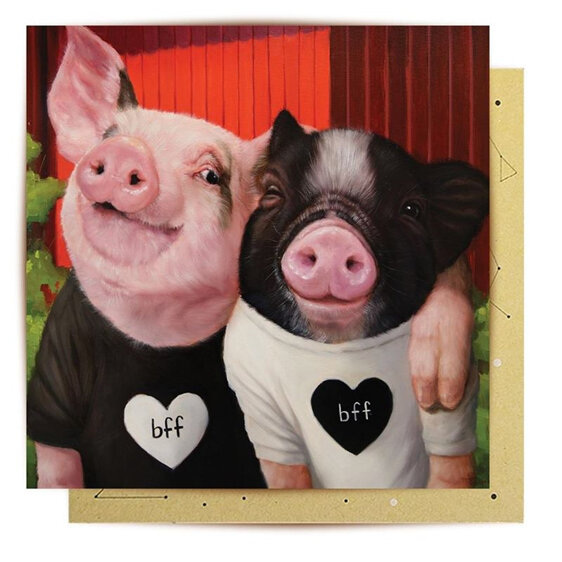 La La Land - BFF Card pig friendship