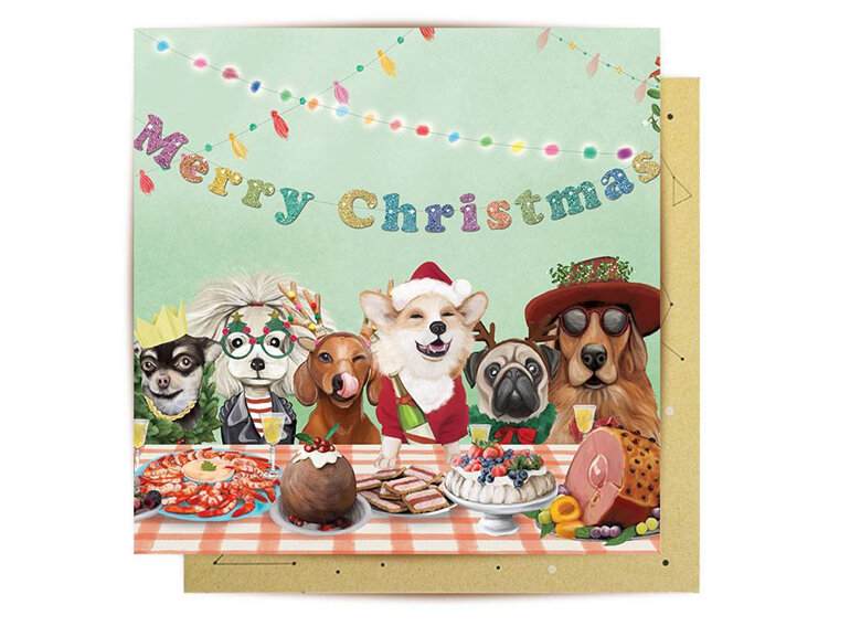 La La Land Canine Christmas Card