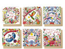 La La Land Enchanted Garden Box Set of 6 Christmas Cards