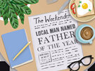 La La Land Father of the Year Card father's day dad