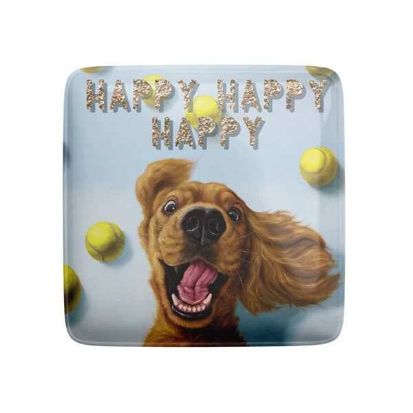 La La Land Fridge Magnet Happy Happy Happy Dog