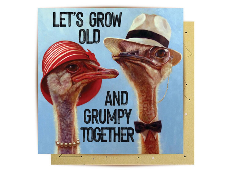 La La Land - Let's Grow Old & Grumpy Together Anniversary Card