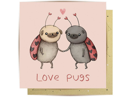 La La Land - Love Pugs Card