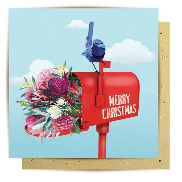 La La Land Mail Box Christmas Card