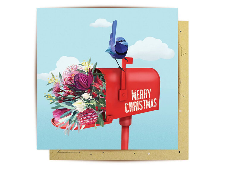 La La Land Mail Box Christmas Card