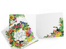 La La Land Mexican Dream Wreath Christmas Card toucan birds flowers