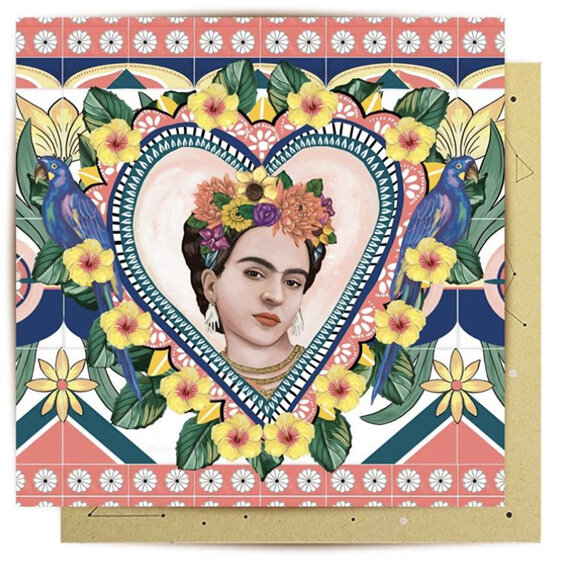 La La Land Mexican Folklore Heart Card
