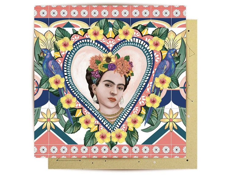 La La Land Mexican Folklore Heart Card