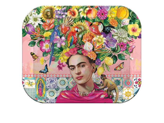 La La Land - Mexican Folklore Pink Small Tray frida kahlo