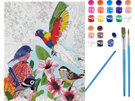 La La Land - Paint by Numbers Enchanted Garden birds flowers