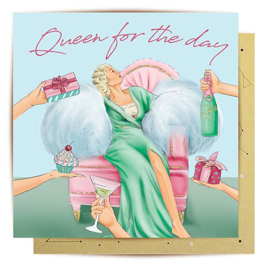La La Land - Queen For The Day Mini Card birthday her woman