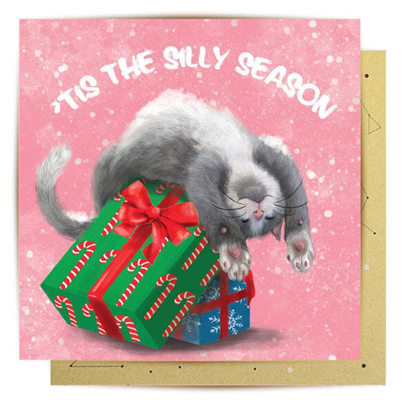 La La Land 'Tis the Silly Season Cat Christmas Card