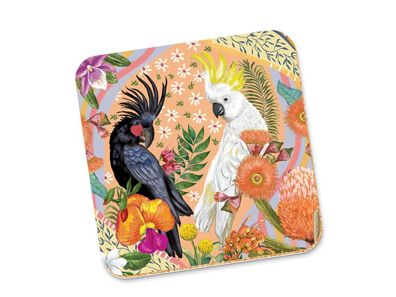 La La Land - Tropicana Australiana Cockatoo Coaster