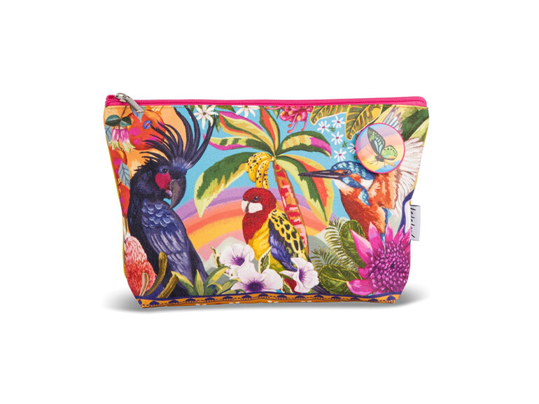 La La Land - Tropicana Travel Pouch bag purse parrots