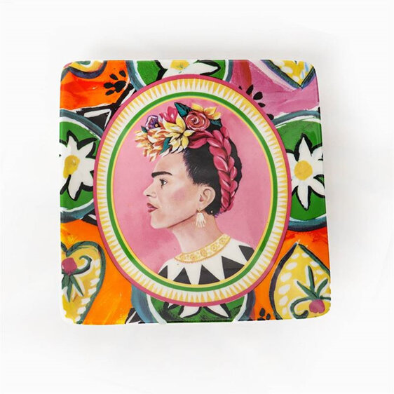 La La Land Viva La Vida Ceramic Trinket Tray Square frida kahlo