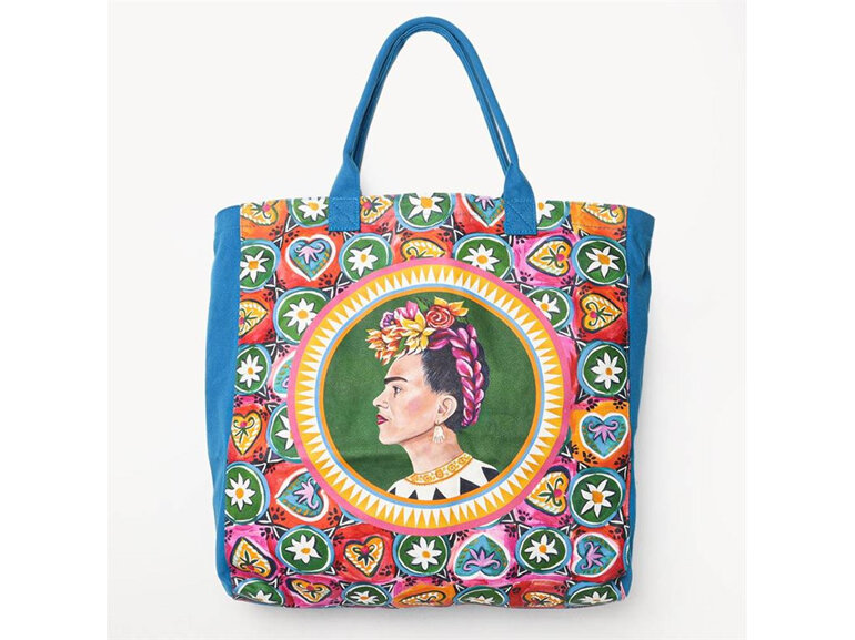 La La Land Viva La Vida Frida Kahlo Grand Canvas Tote Bag
