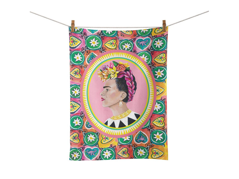 La La Land Viva La Vida Frida Kahlo Tea Towel kitchen bake