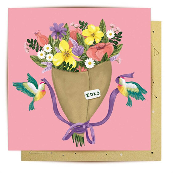La La Land - XOXO Bouquet Mini Card gift tag flowers