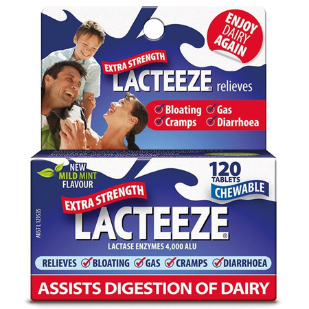 Lacteeze Extra Strength 120 Tablets