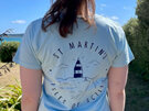 Ladies 'St Martins' Organic Tee - Aquamarine