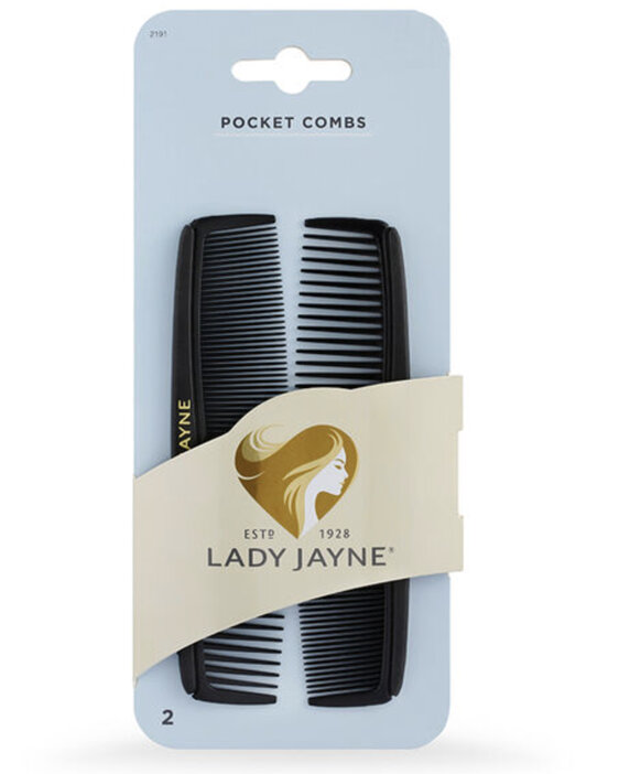 Lady Jayne Pocket Comb - 2 Pk