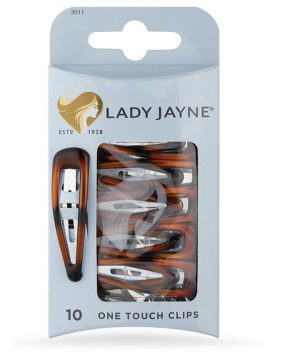 Lady Jayne Shell One Touch Clips - Pk 10