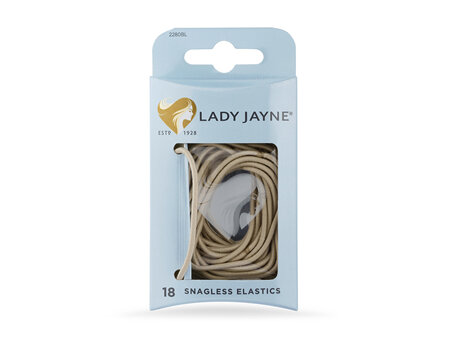 Lady Jayne Snagless Elastics Blonde 18pk 2280BL