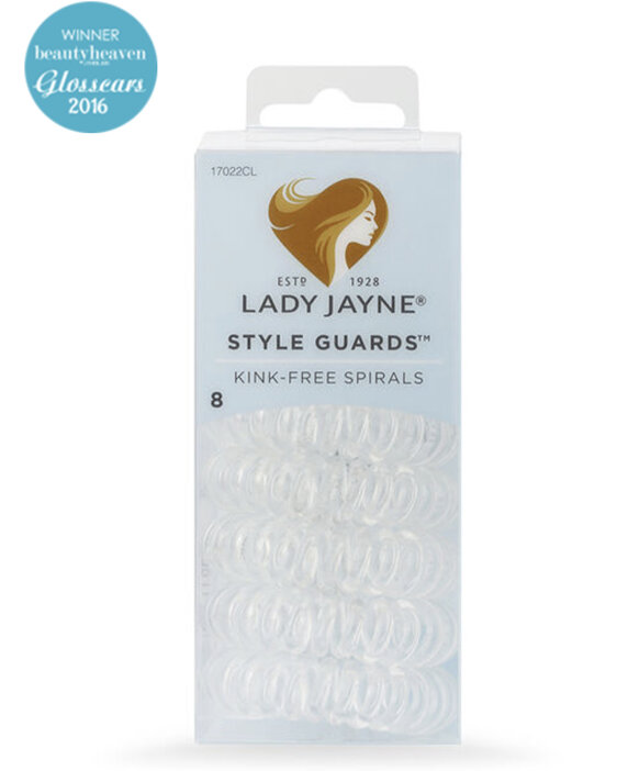 Lady Jayne Style Guards Clear Kink Free Spirals - 8 Pk