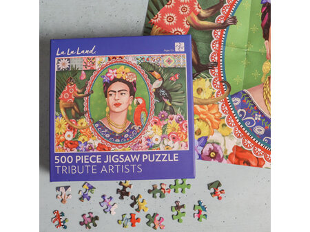 LaLa Land 500 Piece Jigsaw Puzzle Tribute Artists Freda Kahlo
