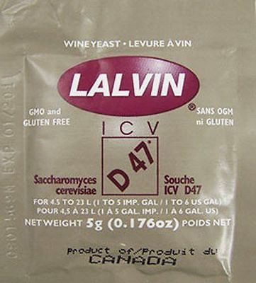 Lalvin ICV D47 Yeast 5g