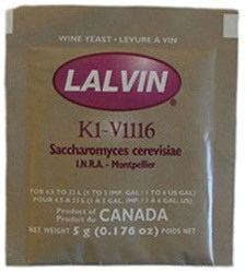 Lalvin K1-V1116 (ICV-K1) 5g. CLEARANCE BB June 2021