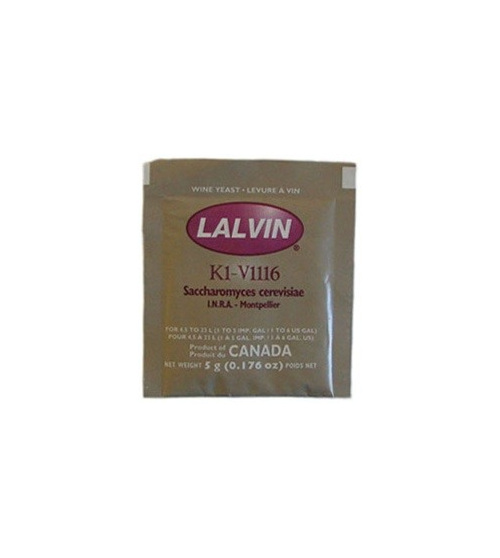 Lalvin K1-V1116 Wine Yeast - foil packed