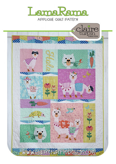 LamaRama Applique Quilt Pattern from Claire Turpin Design