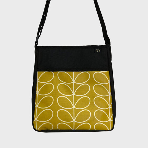Laminated Orla Kiely fabric handbag perfect for everyday.  Made in NZ