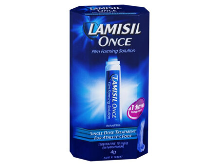 Lamisil Once Film Foaming Solution - Single Dose Treatment for Athletes Foot 4g