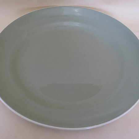 Large celadon glaze platter