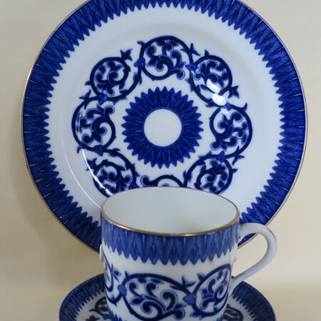 Large cup saucer and plate