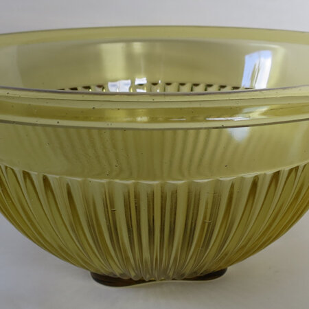 Large vintage amber bowl