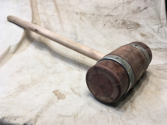 Large Wooden Mallet - Upcycled Oddities