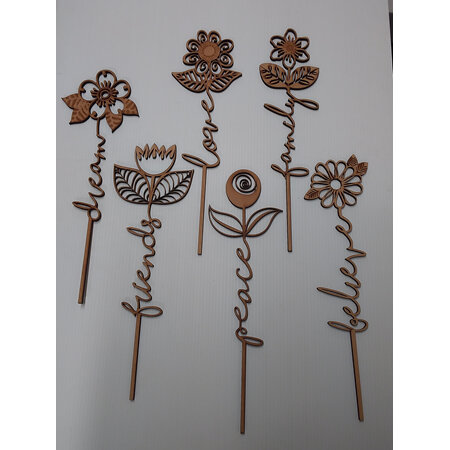 Laser Cut Flowers 3962