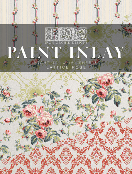 Lattice Rose IOD Paint Inlay- (limited  release)
