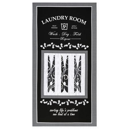 Laundry Room Panel Black 5967P-99