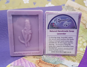 Lavender gift soap made by Lavender Magic New Zealand