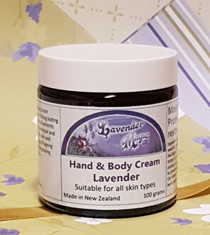 Lavender hand cream made in New Zealand