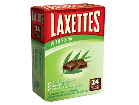 Laxettes Senna Laxative Chocolate 24S