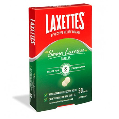 LAXETTES WITH SENNA 50 TABLETS