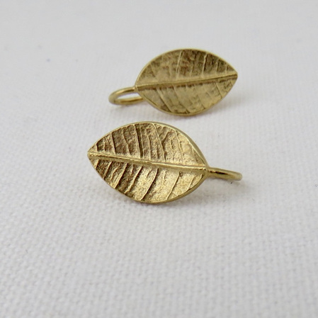 Leafy Drop Earrings - 18ct Gold Plate